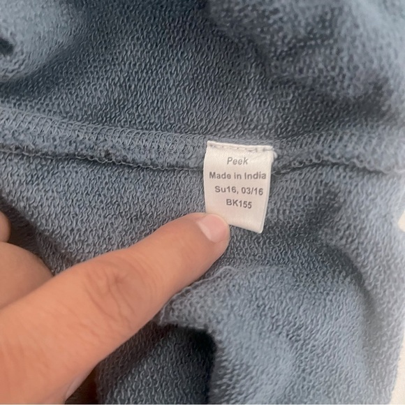 Peek Girls Floral Print Zip Up Hooded Jacket Size XL (10) Black/Light Blue - Picture 7 of 10